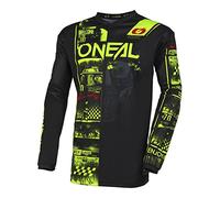Oneal Element Attack Maglia Motocross, nero-giallo, taglia L per maschi