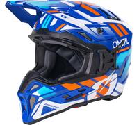 ONeal EX-SRS Dust, casco da motocross L female Blu/Arancione/Bianco