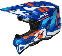 ONeal EX-SRS Dust, casco da motocross M female Blu/Arancione/Bianco