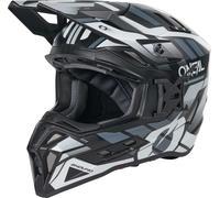 ONeal EX-SRS Dust, casco da motocross XXL female Opaco Nero/Bianco/Grigio