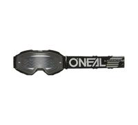 O'NEAL | Gafa Bicicleta y Motocross | MX MTB DH FR | Lente resistente agli attacchi con trattamento antivaho, 100% protezione UV | Gafa B-10 Solid Youth V.24 | Unisex | Negra | Una talla