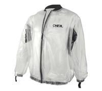 O'NEAL | Giacca Moto Mountain Bike | MTB DH Downhill FR Freeride | Trasparente & Impermeabile Giacca Antipioggia Off-Road in PVC, Inserti a rete | Splash Rain Jacket | Adulto | Chiaro | Taglia XL