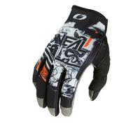 O'NEAL | Guanti Bike & Motocross | MX MTB DH FR Downhill Freeride | Materiali durevoli e flessibili, sezione della mano anteriore nano ventilata | Mayhem Glove Scarz V.22 | Nero Grigio Arancione | XXL