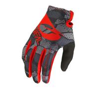 O'NEAL | Guanti Ciclismo e Motocross | Bambini | MX MTB DH FR Downhill Freeride | Materiali durevoli e flessibili, palmo superiore ventilato | Matrix Youth Glove Camo V.22 | Nero Rosso | Taglia L