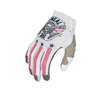 O'NEAL | Guanti Ciclismo e Motocross | MX MTB DH FR | Materiali resistenti e flessibili, palmo ventilato | Mayhem Glove PISTON V.23 | Adulto | Bianco Nero Rosso | Taglia XXL