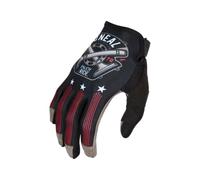 O'NEAL | Guanti da ciclismo e motocross | MX MTB DH FR | Materiali flessibili e durevoli, parte superiore della mano ventilata | Mayhem Glove Piston V.23 | Adulti | Nero Bianco Rosso | Taglia S