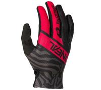 Oneal Matrix Shocker Guanti da motocross per bambini, nero-rosso, taglia L