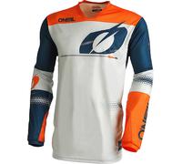 Oneal Haze Maglia Motocross, blu/arancione, Taglia M