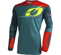 Oneal Haze Maglia Motocross, blu/rosso, Taglia M