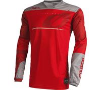 Oneal Haze Maglia Motocross, Rosso/Grigio, Taglia M