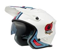 O'NEAL, Helmet Unisex Adulto, White/Red/Blue, XXL