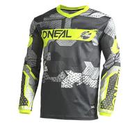 O'NEAL Jersey Maglia Element Camo V.22, Grigio/Giallo Fluo, M, Uomo