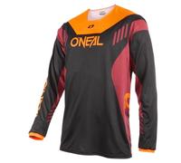 Oneal Element FR Hybrid V.22 Maglia da bicicletta, nero-arancione, taglia S