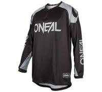 O'NEAL | Maglia | Enduro Motocross | Tessuto Traspirante, Massima libertà di Movimento, Schiena estesa | Maglia Matrix Ridewear | Adulto | Nero Grigio | Taglia XL