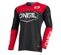 O'NEAL | Maglia Motocross | Enduro Bike | Materiale performante ad asciugatura rapida, con grande libertà di movimento, taglio slim fit | Maglia Mayhem Hexx | Adulto | Nero Rosso | Taglia S