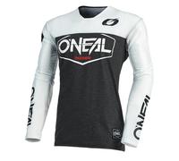 O'NEAL | Maglia Motocross | Enduro Moto | Materiale performante ad Asciugatura Rapida, con Grande libertà di Movimento, Taglio Slim Fit | Maglia Mayhem Hexx | Adulto | Nero Bianco | Taglia S