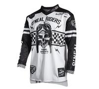 Maglia cross O'Neal Ultra Lite LE 70 Nero-Bianco Bianco M