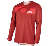 O'NEAL | Maillot MTB DH Descenso FR Freeride | Tejido transpirable, máxima Libertad de movimiento | Maillot Element FR Hybrid V.24 | Adulto | Rojo | Talla L