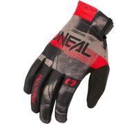 Oneal MATRIX ROLLER Guanti da motocross, grigio-rosso, taglia 2XL per maschi