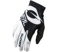 Oneal Matrix Stacked Guanti Motocross, Bianco/nero, Taglia L