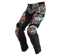 ONeal Mayhem S20 Crank, pantaloni in tessuto 30 male Nero/Rosso/Blu/Giallo