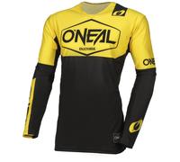 Oneal Mayhem Hexx Maglia Motocross, nero/giallo, Taglia XXL