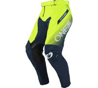 Oneal Mayhem Hexx Pantaloni da motocross, blu-giallo, taglia 40 per maschi
