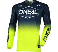 ONeal Mayhem Hexx S25, maglia S male Blu Scuro/Giallo Fluo