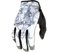 Oneal Mayhem Sailor V.22 Guanti da motocross, grigio-bianco, taglia L
