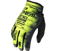 Oneal Mayhem Scarz Guanti da motocross, nero/giallo neon, Taglia S