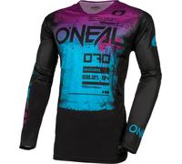 ONeal Mayhem Scarz, maglia S male Nero/Blu/Lilla