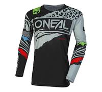 Oneal Mayhem Wild Maglia Motocross Giovanile (Black/Grey,XS)