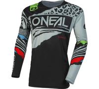 Oneal Mayhem Wild V.23 Long Sleeve T-shirt Nero 10-12 Years Ragazzo Black / Grey