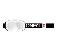 O'Neal Occhiali Motocross 2025 B-33 Bold Specchio Nero Bianco Argento Off-Road