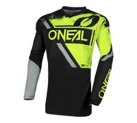 ONeal Element Shocker S23, maglia S male Nero/Giallo Fluo/Grigio