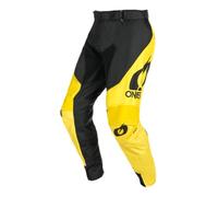 O'NEAL | Pantaloni da Motocross | Enduro Moto | Tessuto Denari Resistente, Protezione Termica in Pelle su entrambe Le Ginocchia all'Interno | Mayhem Hexx Pants V.24 | Adulto | Nero Giallo | Taglia 42