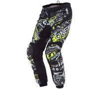 O'Neal Pantaloni Motocross 2024 Element Attack Youth Nero Giallo MX Kids Junior