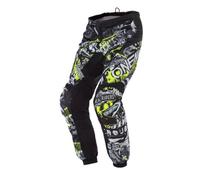 O'NEAL | Pantaloni Motocross | MX | Inserti Elasticizzati, Completamente Foderati, Imbottitura in Gomma per Una Maggiore Protezione | Element Attack | Adulto | Nero Neon Giallo | Taglia 42/58