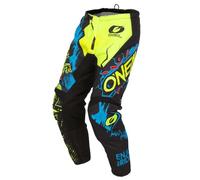 O'NEAL | Pantaloni Motocross | MX | libertà di Movimento, Completamente Foderati, Imbottitura in Gomma per Una Maggiore Protezione | Pantaloni Element Villain | Adulto | Giallo Neon | Taglia 34