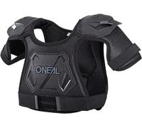 O'NEAL | Protezione del petto | Bambini | Motocross Enduro | Mesh e schiuma perforante, regolabile con cintura e polsini, età 4-9 | Pee Wee Chest Guard | Nero Bianco | Taglia M/L
