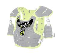 O'NEAL | Pezzo di Ricambio della Protezione | Motocross Enduro | Adesivo di Ricambio Durevole per PXR Stone Shield | Adesivo di Ricambio PXR Stone Shield | Nero Neon Giallo | Taglia Unica