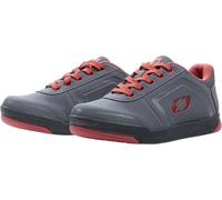 O'Neal Scarpe MTB V.22 Pinned Flat Pedal Vegan Grigio-Rosso Uomo Taglia 40