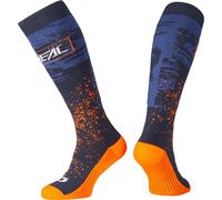 Oneal Pro MX Paint Calzini da motocross, blu/arancione