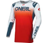 O'Neal Maglia Prodigy Five Five Motocross Manica Lunga Rosso/Arancione/Bianco/Blu Scuro XL Uomo