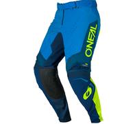 ONeal Prodigy Five Five S26, pantaloni in tessuto 28 male Azzurro/Giallo Fluo/Blu Scuro