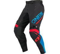 Oneal Prodigy Five Four Pantaloni da motocross, nero-rosso-blu, taglia 36 per maschi