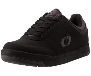 O'NEAL | Scarpe da Mountain Bike | MTB Downhill Freeride | Vegan | Equilibrio Finale tra Grip e Posizionamento del Piede, Traspirante | Pompe Flat V.22 Shoe | Adulto | Nero Grigio | Taglia 36