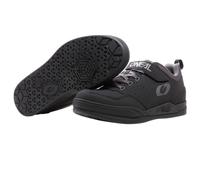 O'NEAL | Scarpe da Mountain Bike | MTB Downhill Freeride | Vegan | SPD Pedal Plate Compatible Sole, Durevole e Leggero PU, Vents | Flow SPD V.22 Shoe | Adulto | Nero Grigio | 40