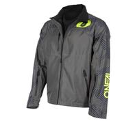 O'Neal Shore Rain Jacket V.22, Grigio/Giallo Fluo, XL