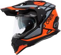 §Casco Adventure O'Neal Sierra R Arancio-Nero-Grigio§